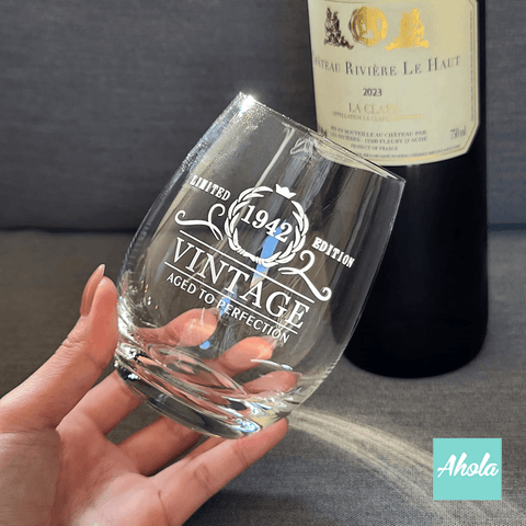 【Golden Year】Personalizable Wine Glass 刻字玻璃酒杯