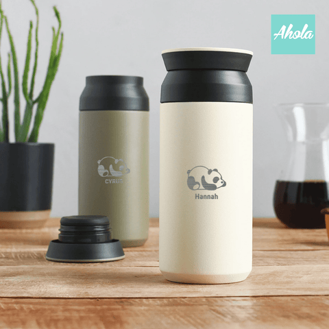 【Lazy Panda】Engraved Stainless Steel TRAVEL TUMBLER 刻名不鏽鋼保冷/保温樽