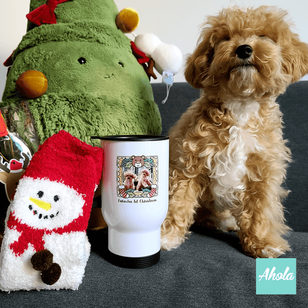 【Christmas Frame】Photo Stainless Steel Tumbler + Christmas sock Gift Set 印相不鏽鋼保溫杯+聖誕襪套裝