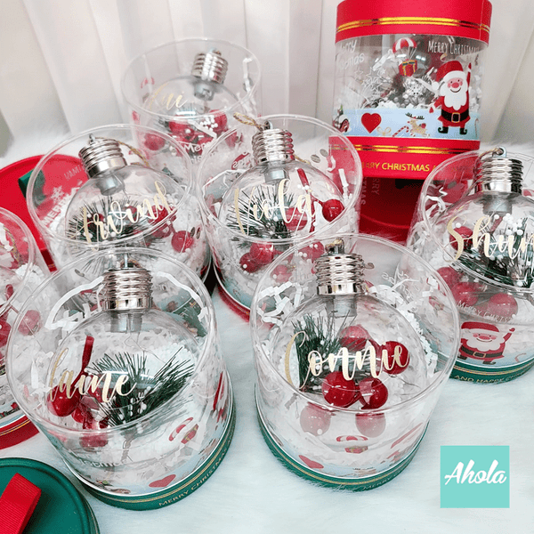 【Holiday Cheers】Christmas Built-in Lighting Baubles 名字可發光聖誕樹裝飾球