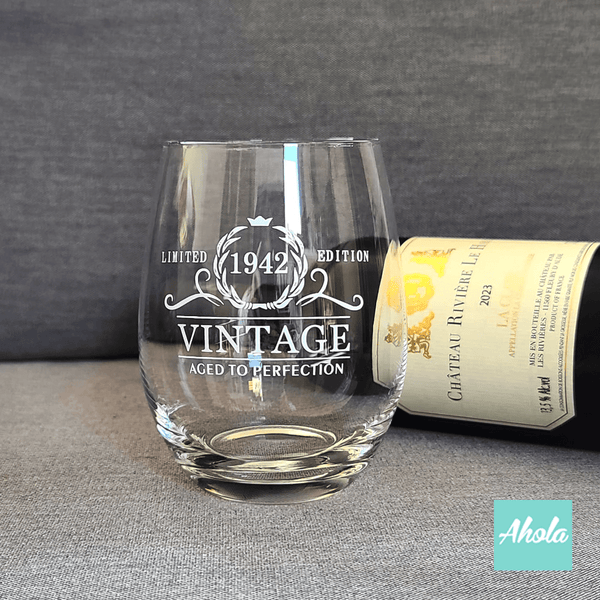 【Golden Year】Personalizable Wine Glass 刻字玻璃酒杯