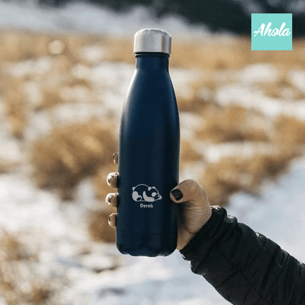 【Lazy Panda】Engraved Stainless Steel Hot or Cold Bottle 刻名不鏽鋼保冷/保温樽