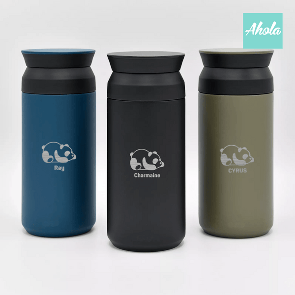 【Lazy Panda】Engraved Stainless Steel TRAVEL TUMBLER 刻名不鏽鋼保冷/保温樽