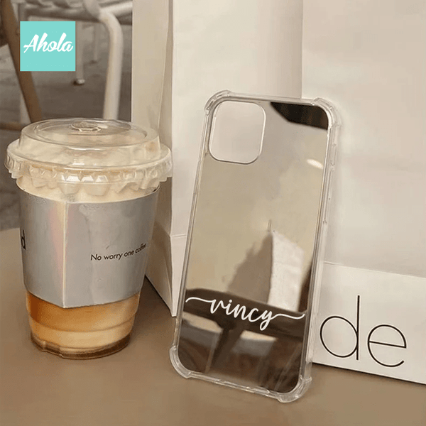 【Wordings】Protective Mirror Phone Case 全包邊名字鏡面電話