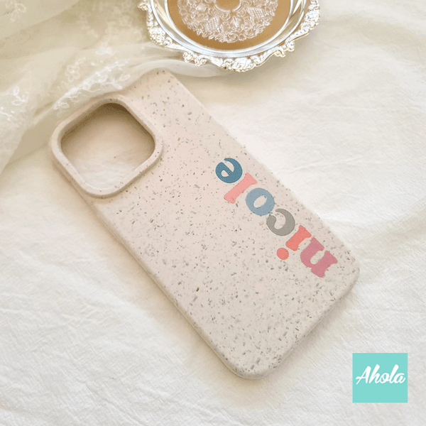 【Pastel】Name Biodegradable Compostable Phone Case可降解環保手機保護殻