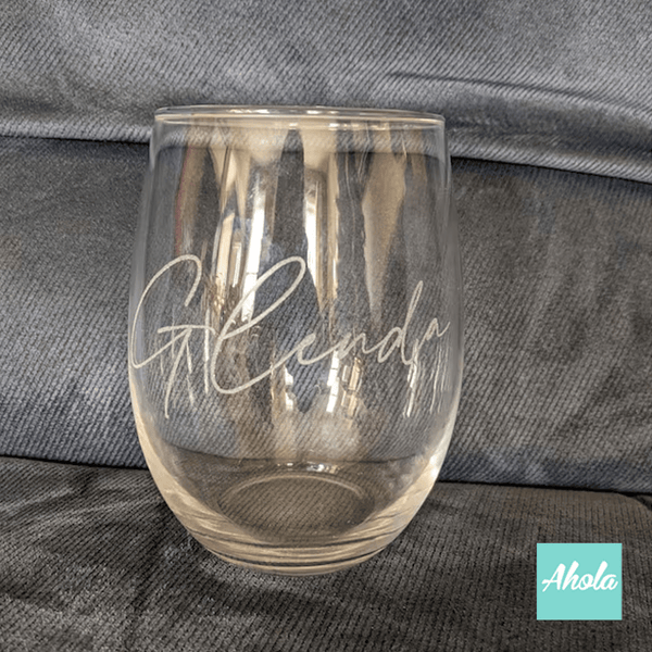 【Luxe】Personalizable Wine Glass 刻字玻璃酒杯