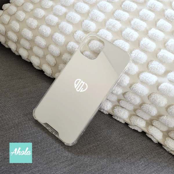 【Heart Monogram】Protective Mirror Phone Case 全包邊鏡面名字電話殼