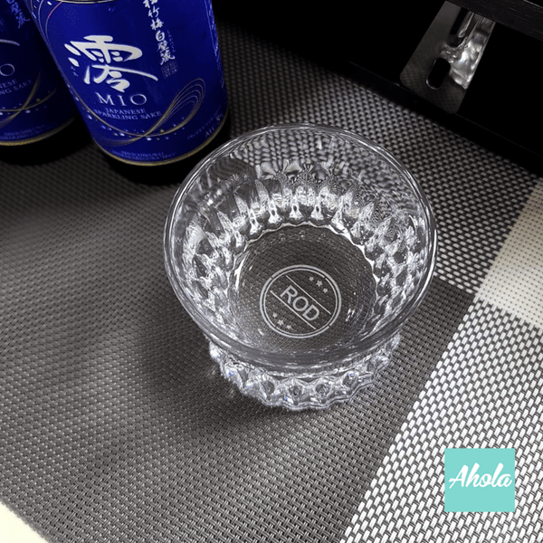 【Kanji】Personalizable Carved Wine Glass 杯底刻字浮雕玻璃酒杯