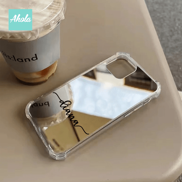 【Wordings】Protective Mirror Phone Case 全包邊名字鏡面電話