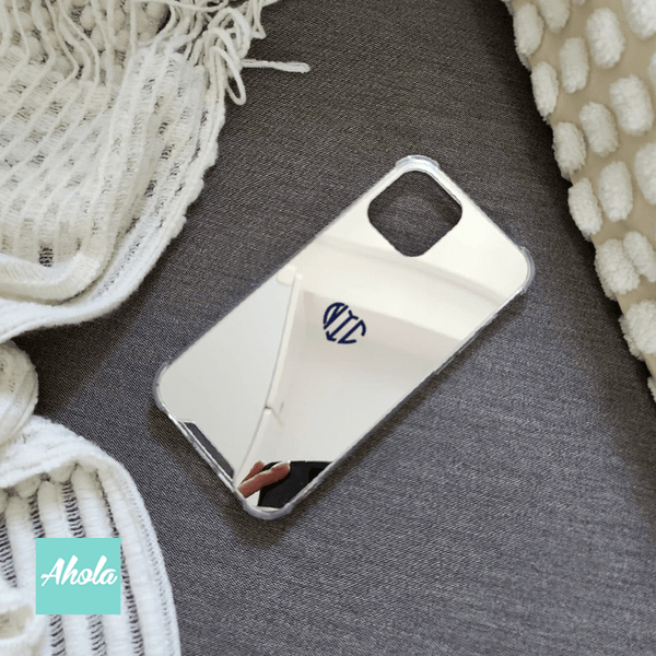 【Heart Monogram】Protective Mirror Phone Case 全包邊鏡面名字電話殼