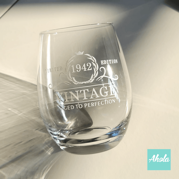 【Golden Year】Personalizable Wine Glass 刻字玻璃酒杯