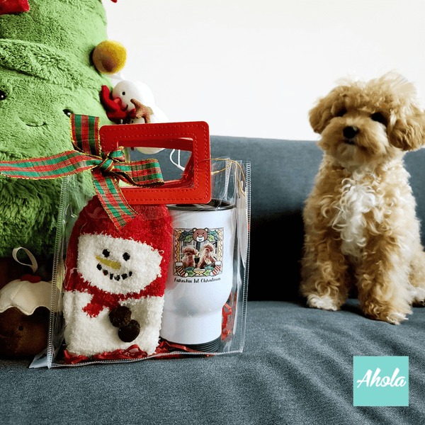 【Christmas Frame】Photo Stainless Steel Tumbler + Christmas sock Gift Set 印相不鏽鋼保溫杯+聖誕襪套裝