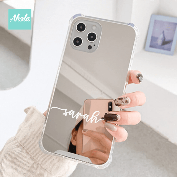 【Wordings】Protective Mirror Phone Case 全包邊名字鏡面電話