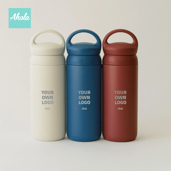 【ADD YOUR OWN LOGO】Engraved Stainless Steel Travel Tumbler With Handle 刻名手提不鏽鋼保冷/保温樽