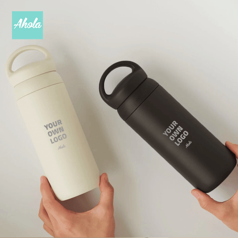 【ADD YOUR OWN LOGO】Engraved Stainless Steel Travel Tumbler With Handle 刻名手提不鏽鋼保冷/保温樽