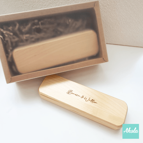 【Texas】Engraved Wooden Pen with case Gift Set 刻字木製原子筆+木盒禮品套裝