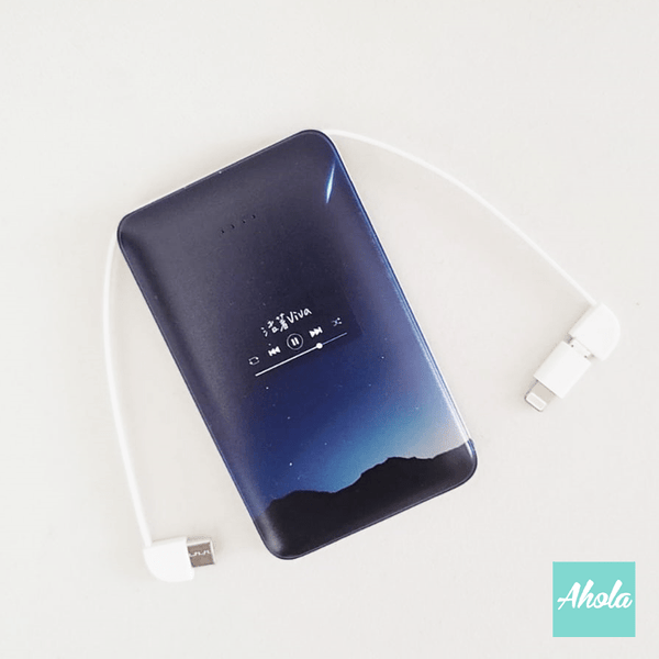 【My Playlist】Portable Power Bank with built-in wire 內置線便攜式差電器