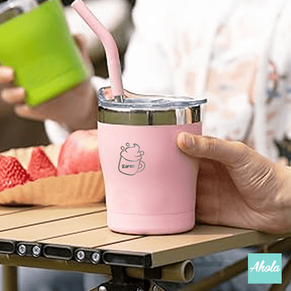 【Frappe】Stainless Steel Tumbler with straw 不鏽鋼保冷/保温吸管杯